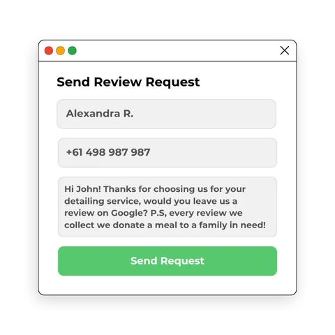 On-brand automated reply posted under a new Google review the same day